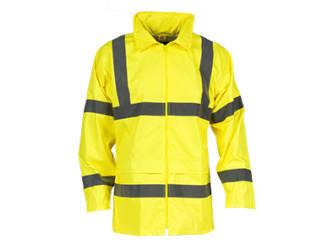 Regenjas fluo geel